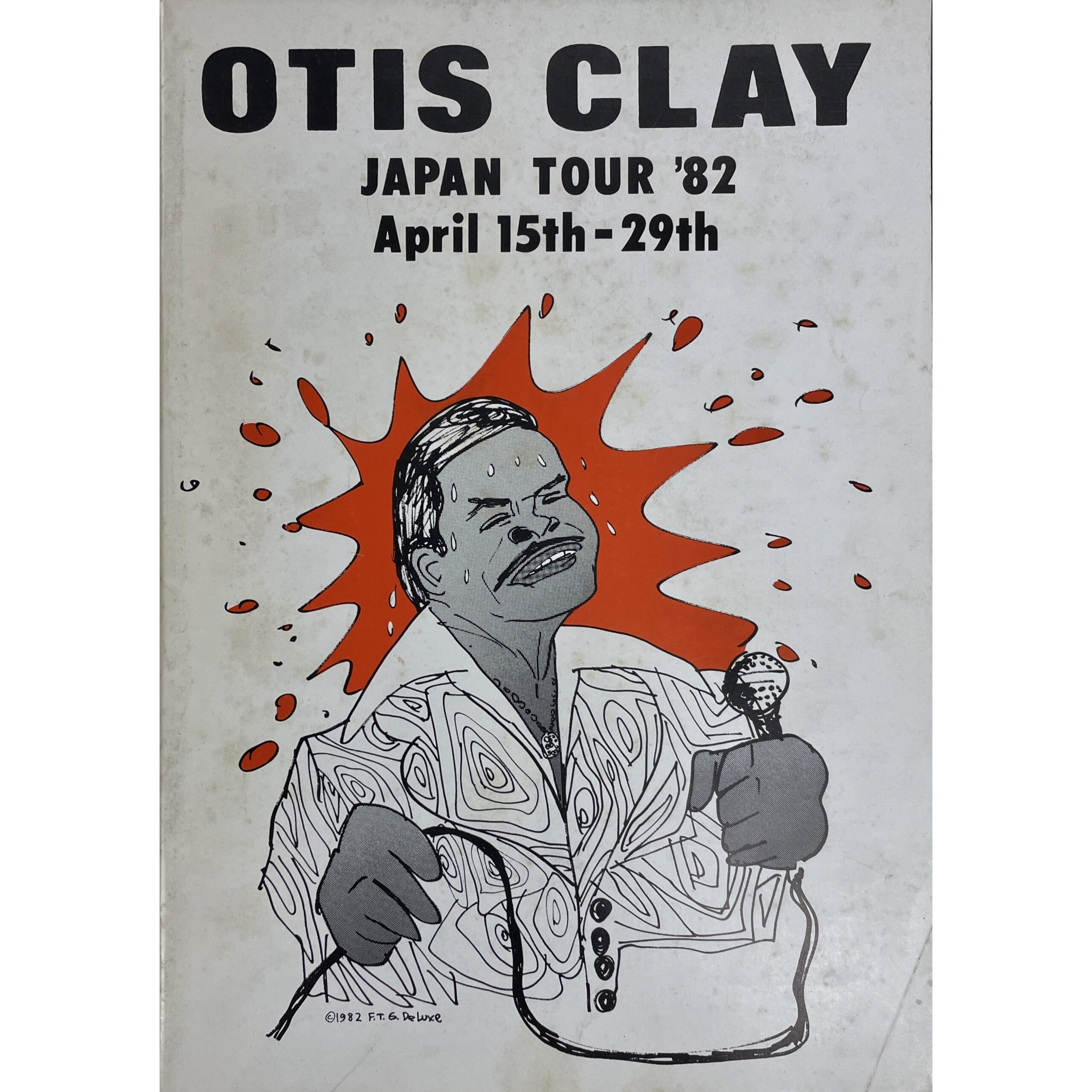 OTIS CLAY JAPAN TOUR ’82 APRIL 15th-29th オーティス・クレイ ジャパンツアー 1982