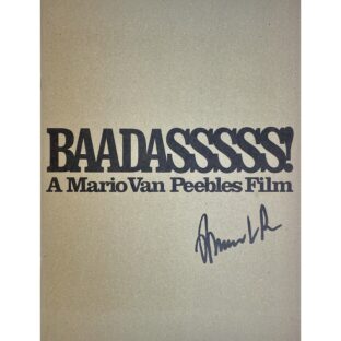 BAADASSSSS! A Mario Van Peebles Films パンフレット　※テリー・ジョンスン特製ポスター付き