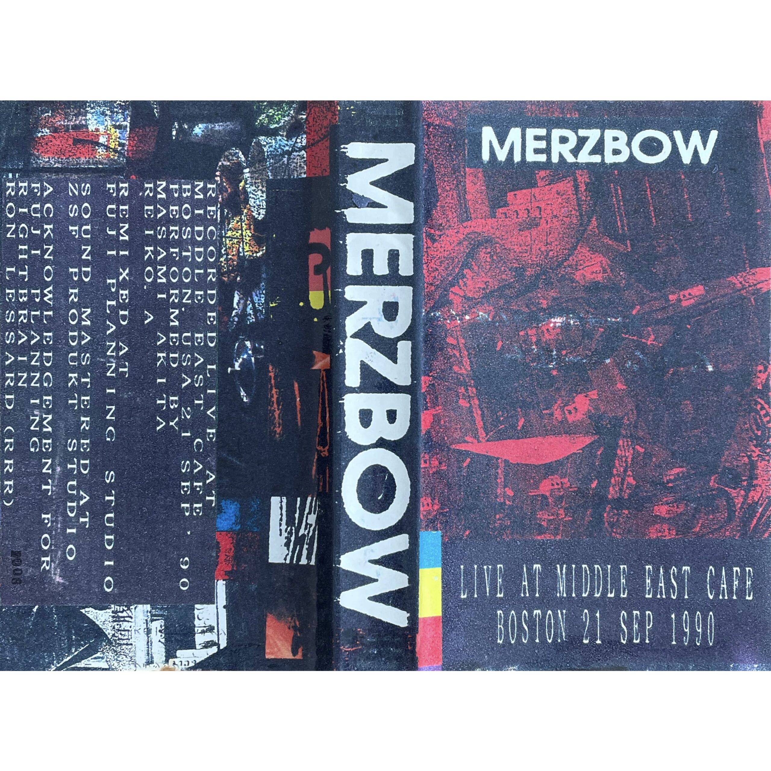MERZBOW Live At Middle East Cafe Boston 21 Sep 1990 【VHS】